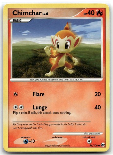 Chimchar 56/100 Majestic Dawn Common