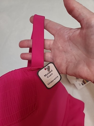 NWT TIME AND TRU Summer Fuschia Molded Cups Underwire BikiniTop; Sz 3X (24W-26W) - Picture 6 of 24