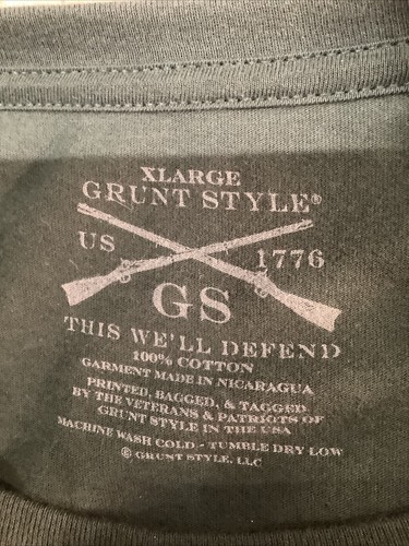 Grunt Style Locked And Loaded grün bedrucktes T-Shirt XL - Bild 5 von 5