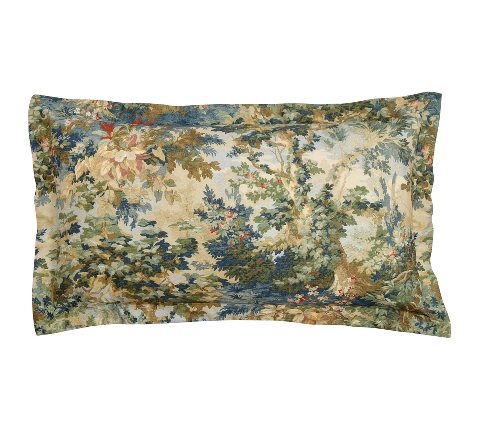 FREE SHIP- Pottery Barn GREENWOOD Percale King/Cal King - Full/Queen Duvet Cover - Image 4 of 4