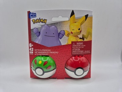 MEGA Construx Pokémon Pokeball 2er Pack Ditto & Pikachu JCT43