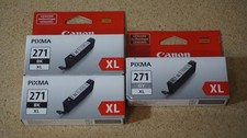 (3 Set) Genuine Canon Pixma 271 XL BK Black + 271 XL GY Grey Ink Cartridge