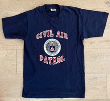 Vintage Civil Air Patrol USAF Single Stitch T Shirt USA Made Mens S