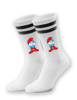 Unisex Socks Papa Smurf - Funny Tennis Socks with Cartoon Theme Gift