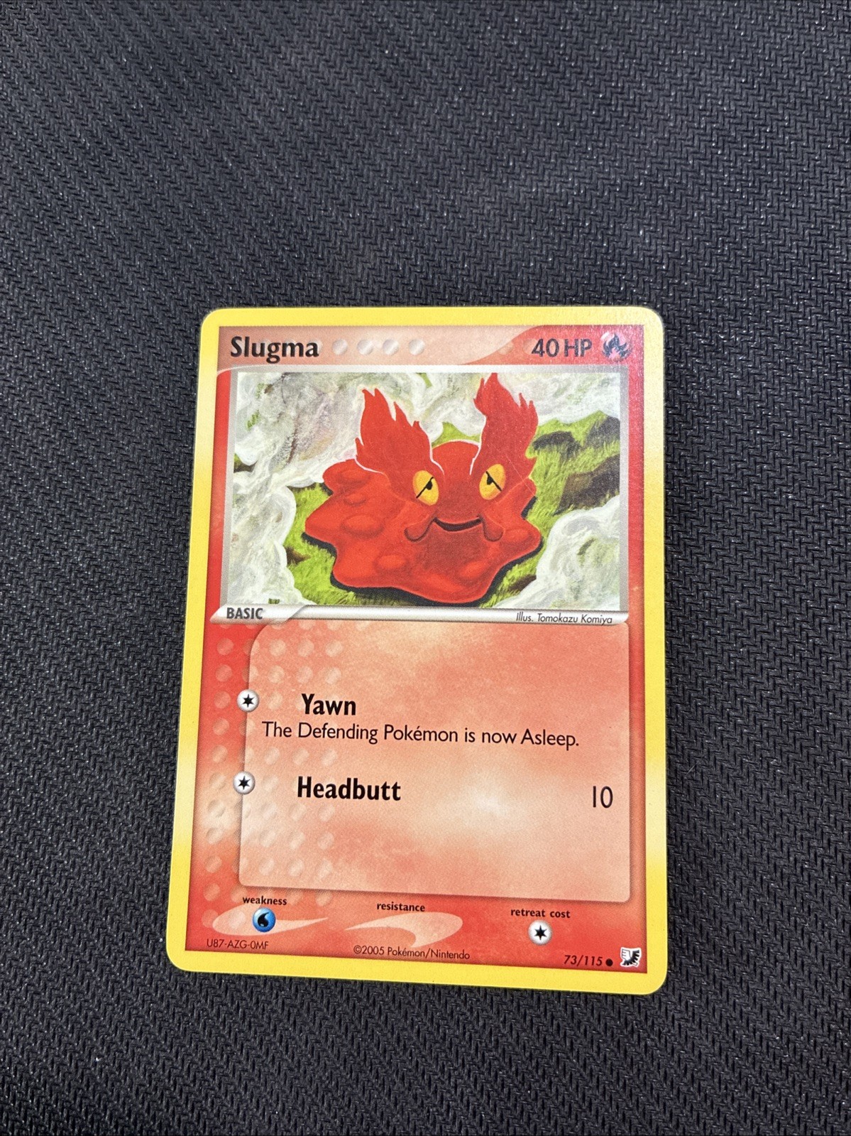 Slugma 73/115 ex Unseen Forces Pokemon NM