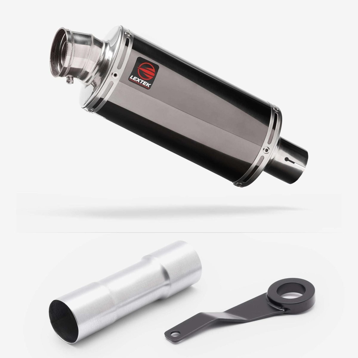 Lextek Stainless Steel OP16 Smoked 250mm Exhaust System for Benelli TRK 702 X
