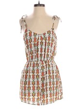 BCBGMAXAZRIA Women Orange Romper S