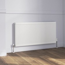 Flomasta White Type 11 Single Panel Radiator Heating Unit 1200x600 Compact Style