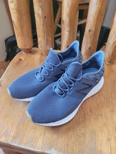 Mens New Balance Size 11.5 Blue/ Grey Slip-on Design Running Shoes * SEE PIC