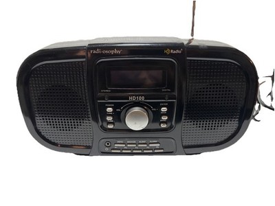 Radiosophy HD 100 AM/FM/HD FM Digital Radio Table Radio Clock Radio, Works