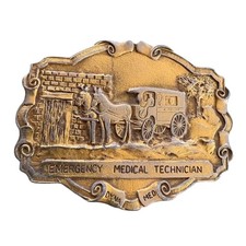 Dyna Med EMT Belt Buckle Horse Carriage Emergency Medical Technician First Resp