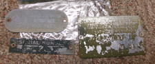1940 Chrysler Car Coupe Sedan Body Tags Original Patina Rat Rod 1940 Chrysler Car Coupe Sedan Body Tags Original Patina Rat Rod