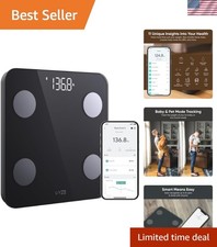 Wyze Scale S, Scale for Body Weight, Digital Bathroom Scale for Body Fat, BMI...