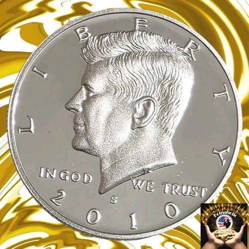 2010 S Silver Proof Kennedy Half Dollar 90% Silver Cameo Taken From Proof Set