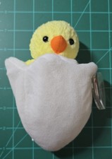 Vintage Ty Beanie Babies Eggbert Baby Chick In Egg 1998 Retired Plush Rare Tags