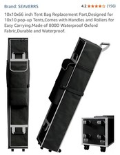 Tent Bag Replacement 10x10x66 Inch Grey And Black Waterproof