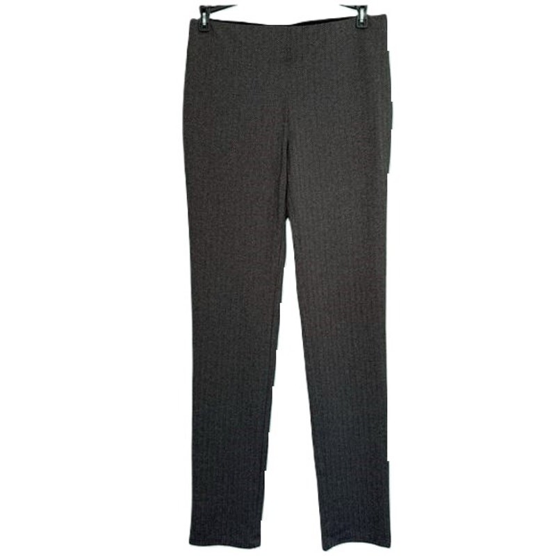 PEACH Womens Pull On Pants Size S Dark Gray Knit Legging Style Mid Rise Pockets