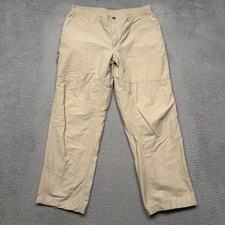 Columbia Pants Mens 36x32 Beige Omni Shade Straight Leg Hiking Outdoor Camp
