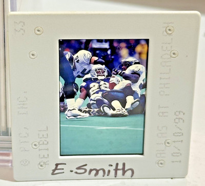 Emmitt Smith 10/10/1999 Pacific Original Slide Cowboys v Eagles 1/1 SP Tim Hauck