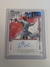 2025 PANINI IMPECCABLE THOMAS SAGGESE HOLO GOLD EXTRAVAGANCE AUTO 9/10 CARDINALS