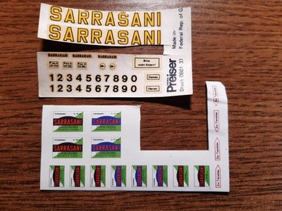 aus Preiser H0 20076, Decals  Zirkus Sarrasani Abziehbilder Plakate Reste