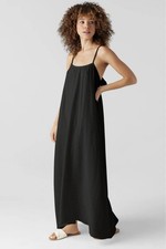 Sol Angeles New Gauzy Maxi Dress Black Size XL / XXL NEW cotton Flowy