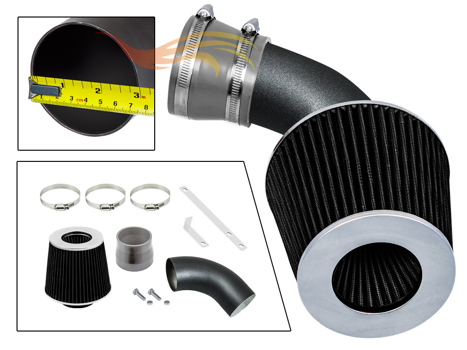XYZ RW GREY Sport Ram Air Intake Kit+ Filter 1996-1999 Buick Lesabre 3.8L V6