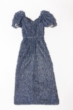 Dolce & Gabbana Tinsel Dress, Blue and Silver - Size 36