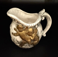 Vintage Cherubs Angels White Bisque Victorian Style Pitcher With Handle