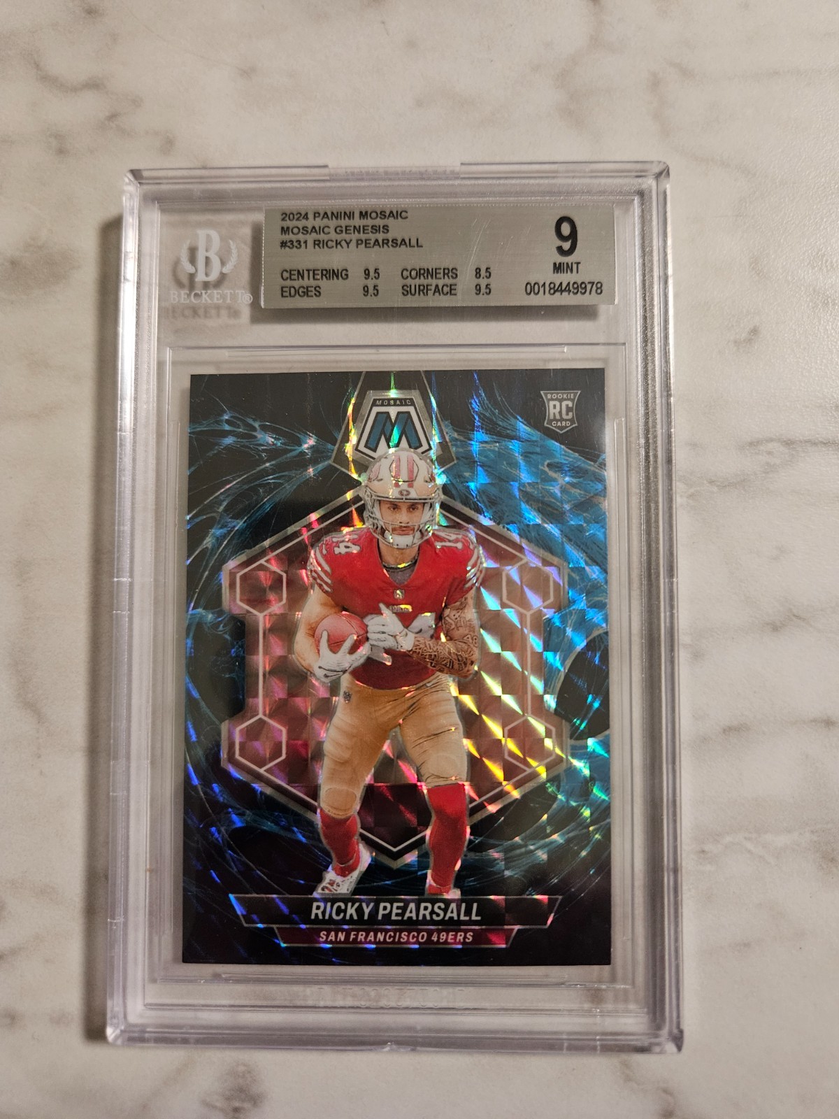 2024 Panini Mosaic - Rookies Ricky Pearsall #331 Genesis Mosaic Prizm (RC)