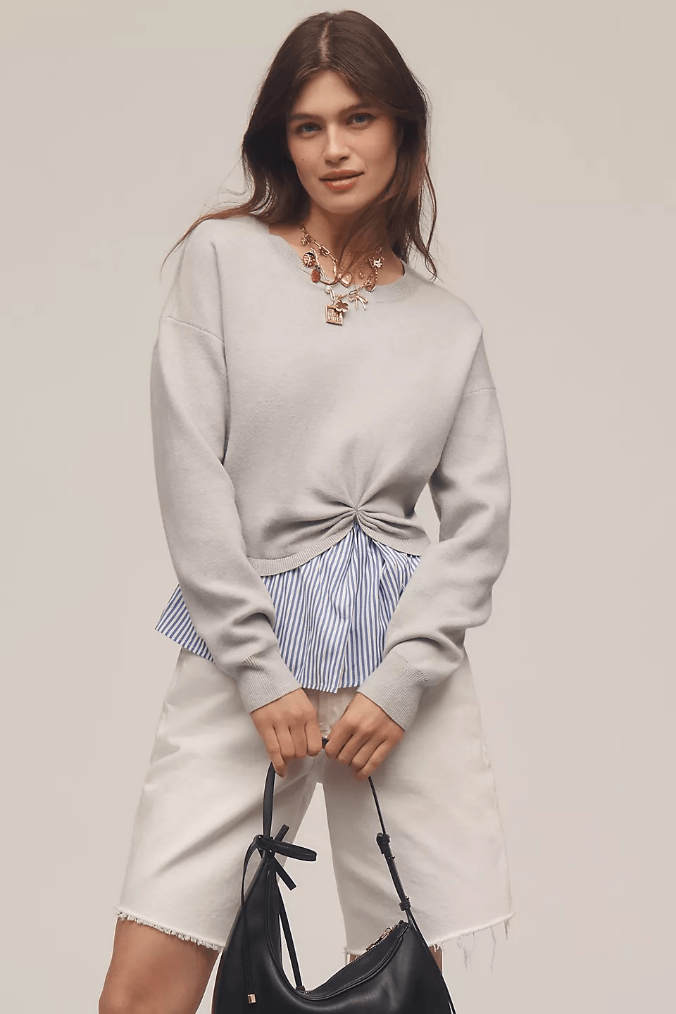 Anthropologie Gemini Twofer Pull-over Sweater