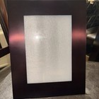 Black Wood 8x10 Photo Frame for 4x6 Portrait, Clear Glass, Matte, Stand — photo 1