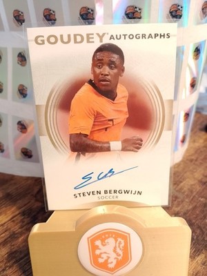 2* Steven Bergwijn Patch Relic Auto Panini Donruss - Upper Deck Goodwin Champion