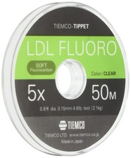 TIEMCO Tippet LDL Fluoro Tippet 7X No. 0.4 50m 2.5kg 1.1lb