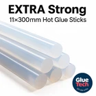 EXTRA Strong 11×300mm Hot Melt Glue Sticks – Clear Industrial Grade Adhesive