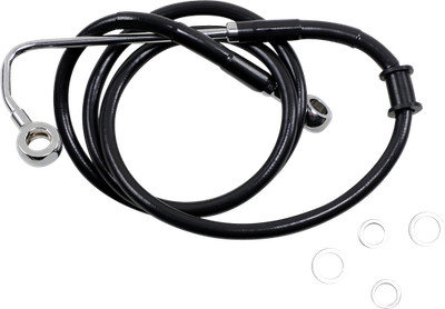 Drag Specialties 1741-5763 Extended Stainless Steel Front Brake Line Kit Plus...