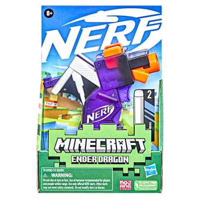 Nerf Minecraft Microshots Blaster 1x Verschiedene Design Spaß Schaum Dart Neu