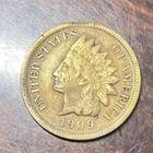 1909-S Indian Head Penny 1c One Cent San Francisco US Coin - KEY DATE!