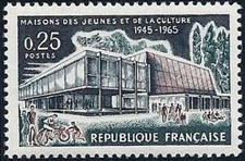 France Yvert No 1448 ** MJC 1965