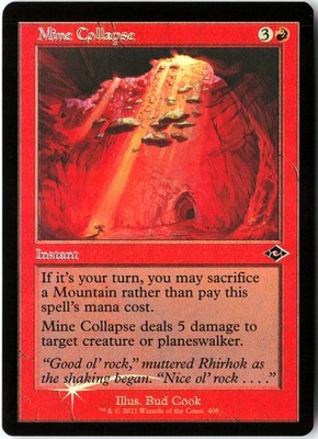 Mine Collapse (Retro Frame) FOIL 408 Common Modern Horizons 2 NM MTG