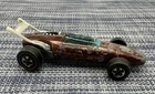 Vintage Hot Wheels 1969 Redline Brown Indy Eagle Hong Kong Black Interior