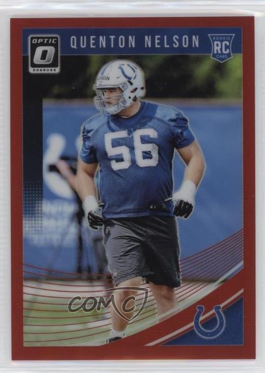 2018 Donruss Optic Rookies Red Prizm /99 Quenton Nelson #101 0w4w
