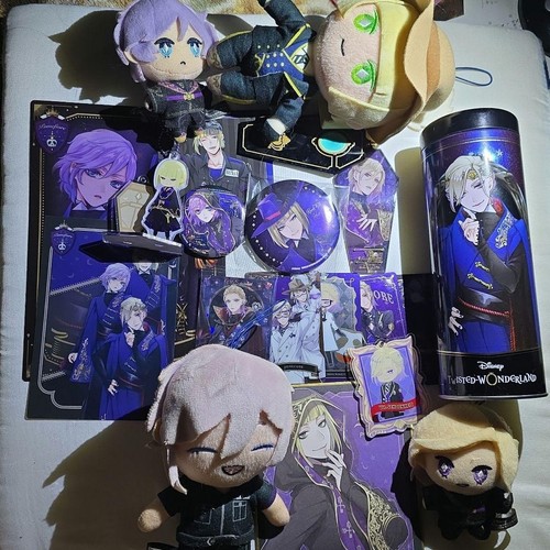 Twisted Wonderland POMEFIORE Badge Card Plush Can set Rook Epel Vil Japan