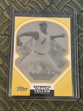 2006 Topps Finest 1/1 Yellow Printing Plate Jose Contreras