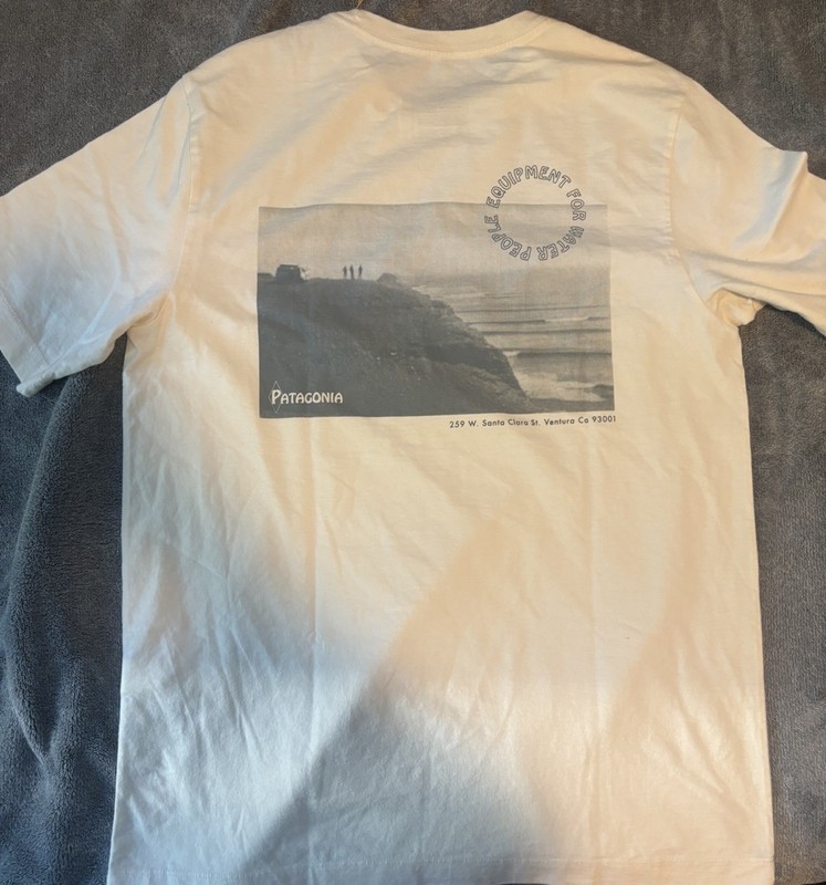 Patagonia Men’s Water People T Shirt - Undyed Natural Large NWT!!!