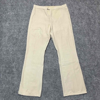 Kristensen Du Nord Flared Pants Women's Size 2 Beige Yellow