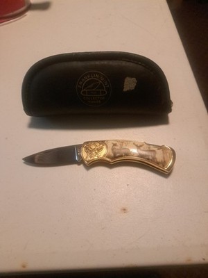 Franklin Mint Collector Knives Wildlife Series Whitetail Deer with Case