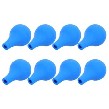 8 Pcs Pipette Ball Flexible Silicone Bulb Laboratory Suction