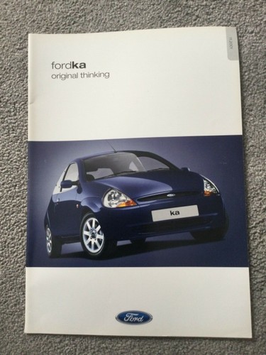 Ford Ka brochure FA1269/14 Nov 2001 in VGC 