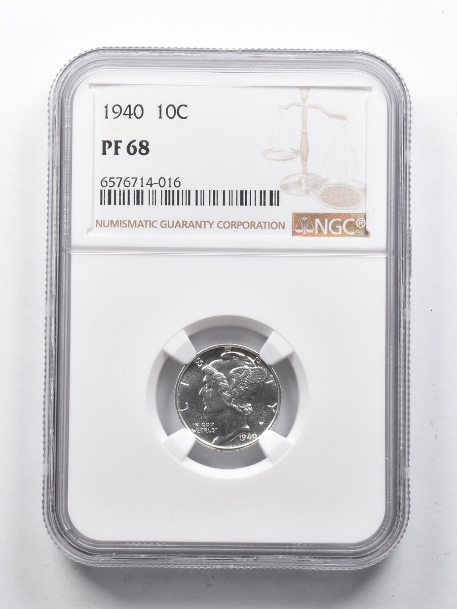 PF68 1940 Mercury Dime NGC *1423 | eBay